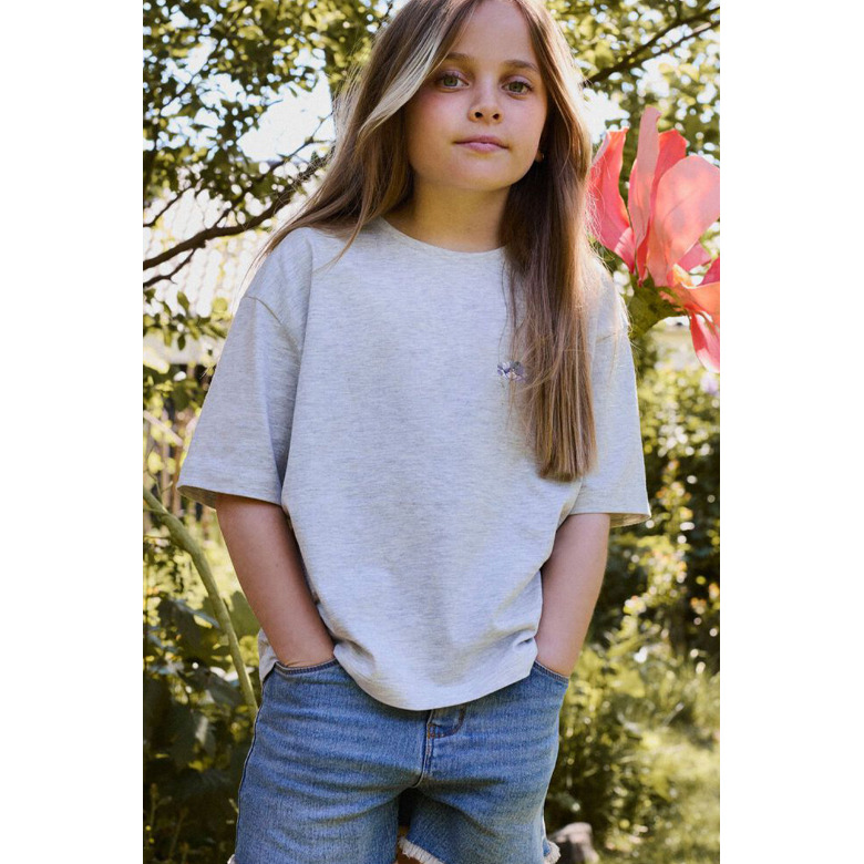 Name It Meisjes t-shirt grijs 2