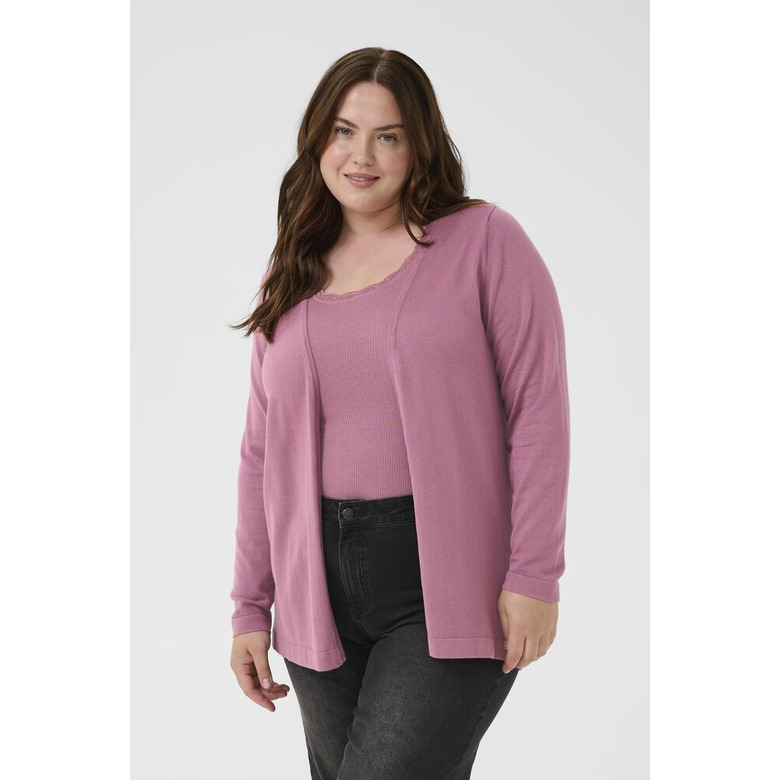 Kaffe Curve strickjacke rosa 2