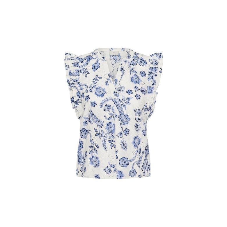 Kaffe blouse blauw 1