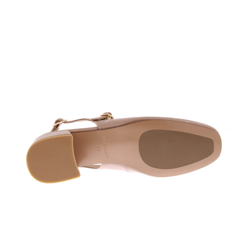 Sweet Lemon slingbacks nude 5
