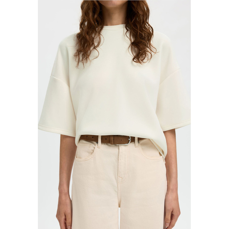 Selected Femme t-shirt ecru 2