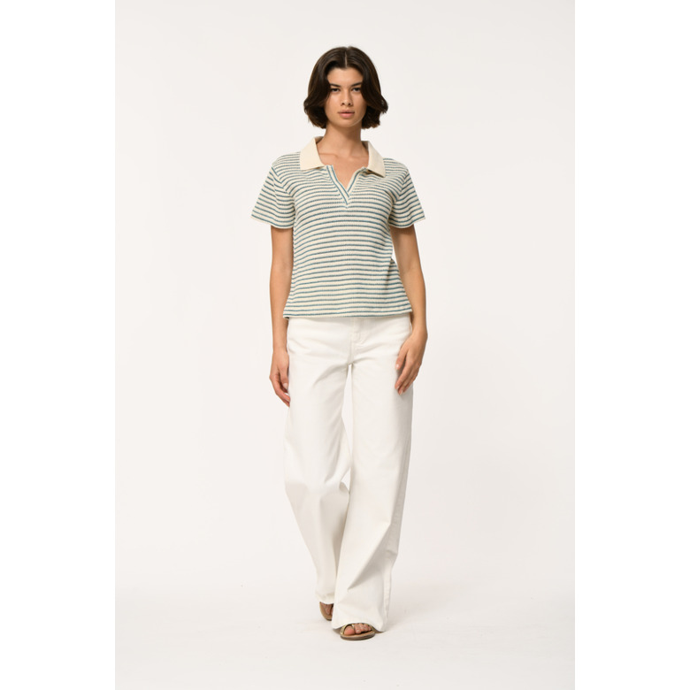 La Fee Maraboutee polo bleu 2