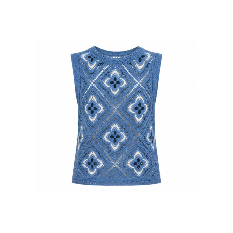 La Fee Maraboutee pull bleu 1