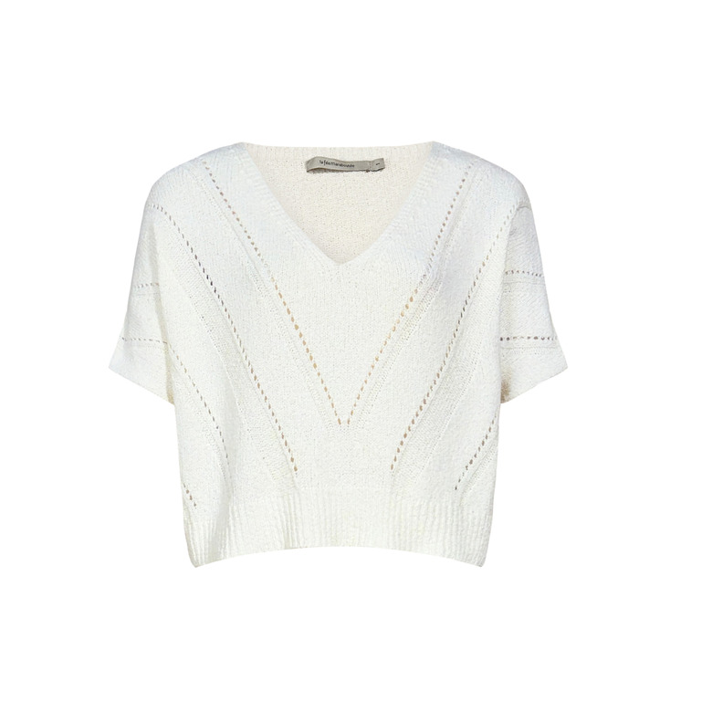 La Fee Maraboutee pull ecru 1