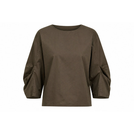 Nathalie Vleeschouwer chemisier vert