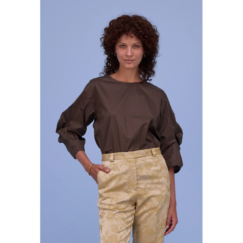 Nathalie Vleeschouwer chemisier vert 2