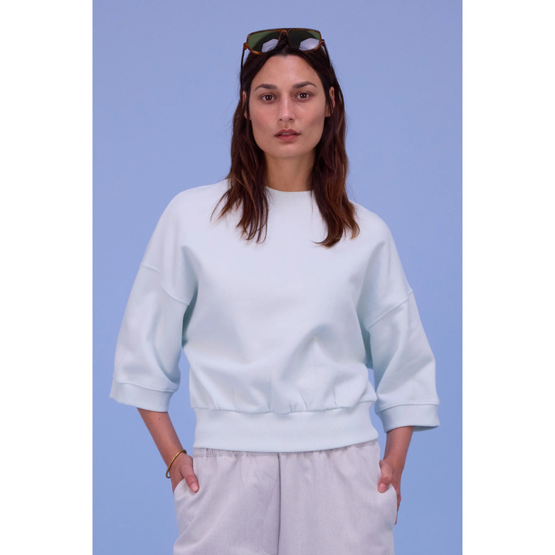 Nathalie Vleeschouwer chemisier bleu 3