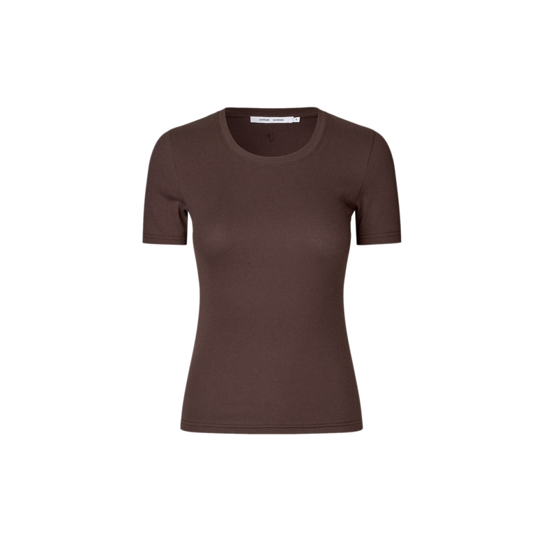 Samsoe&samsoe t-shirt bruin 1