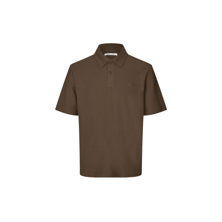 Samsoe&samsoe polo bruin 1