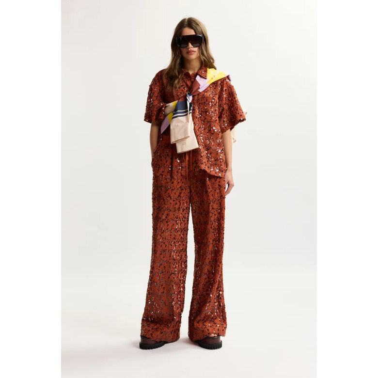 Essentiel broek oranje 2