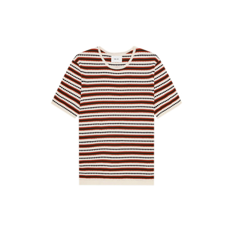 Nn.07 t-shirt bordeaux 1