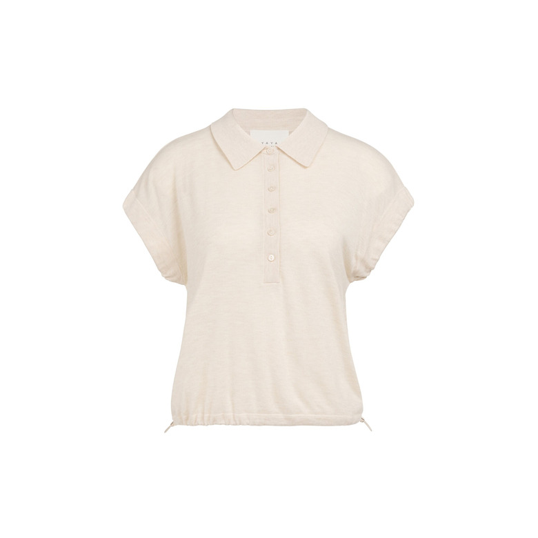 Yaya polo ecru 1