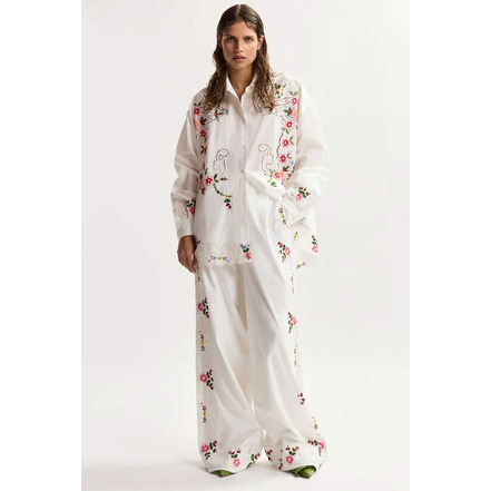 Essentiel trousers white