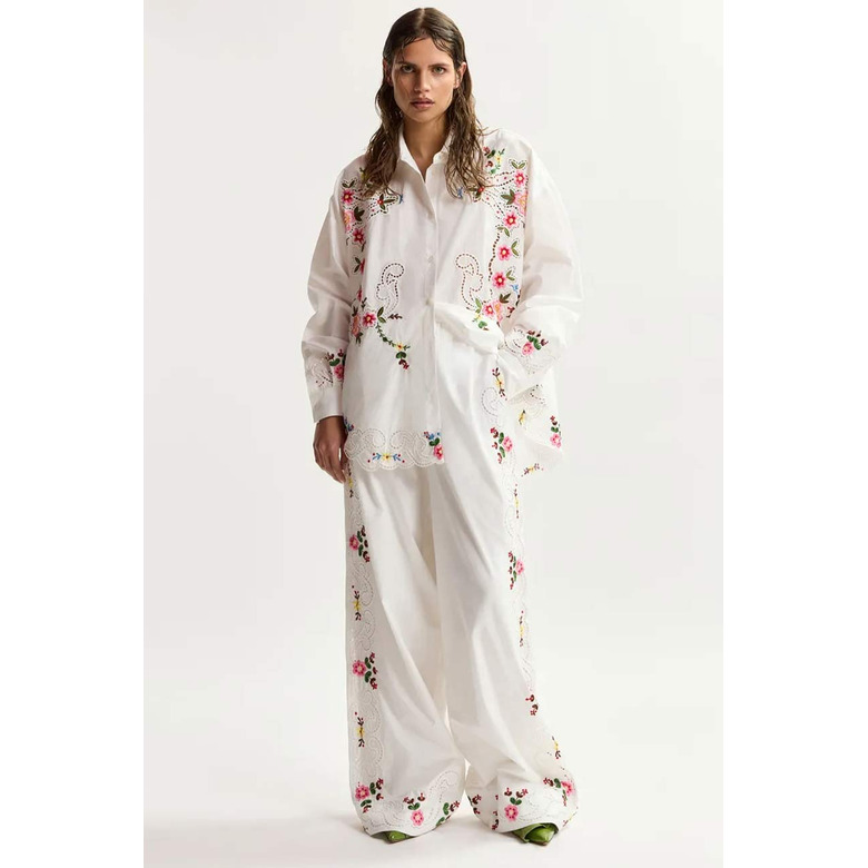 Essentiel trousers white 2