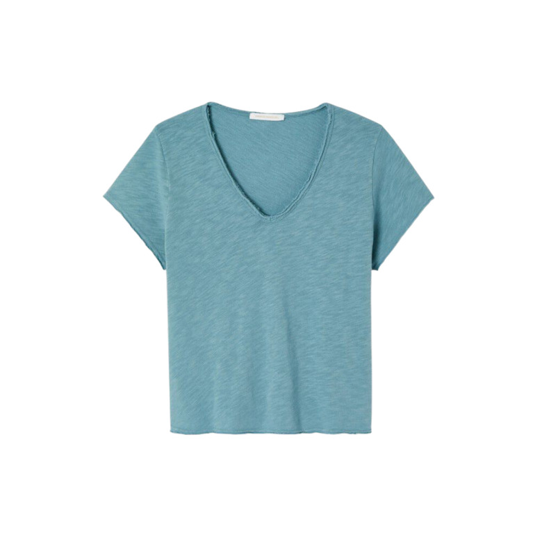 American Vintage t-shirt bleu 1