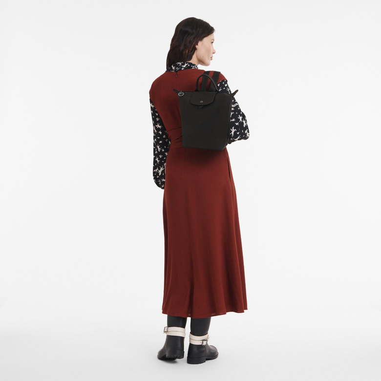 Longchamp rugzak zwart 2