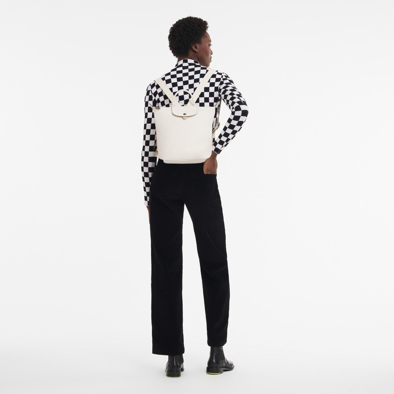 Longchamp rucksack ecru 4