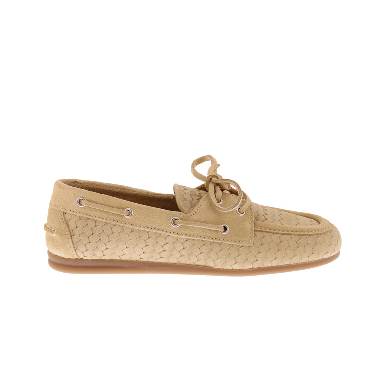 Posa chaussures bateau beige 1