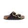 Birkenstock slippers zwart 1