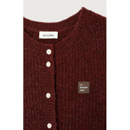 American Vintage cardigan bordeaux