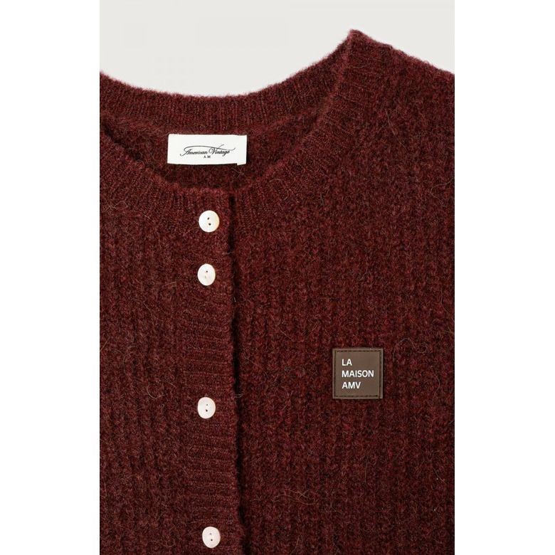 American Vintage cardigan bordeaux 2