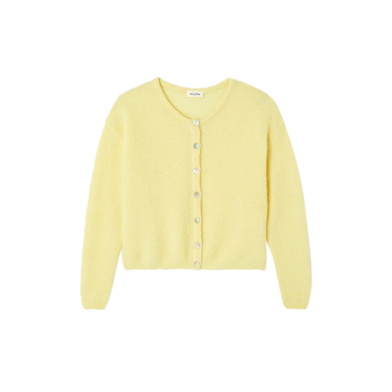 American Vintage cardigan jaune 1