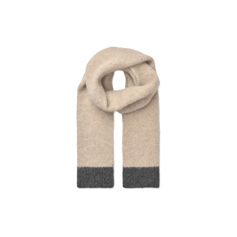 Samsoe&samsoe scarf lightbrown 1