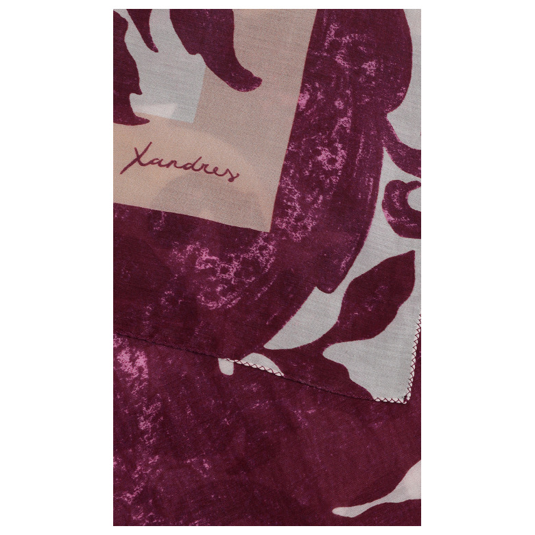Xandres echarpe bordeaux 2
