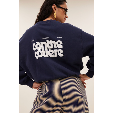 By-bar sweater blau