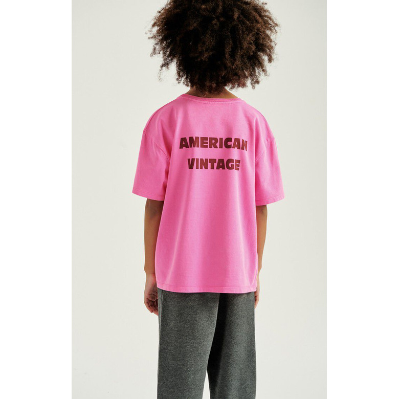 American Vintage t-shirt rosa 3