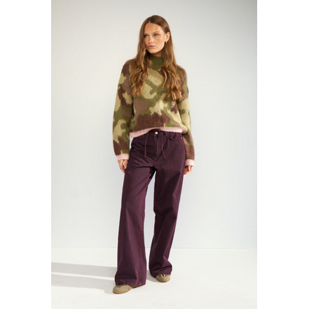 Numph pantalon bordeaux
