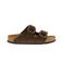 Birkenstock slippers bruin 1