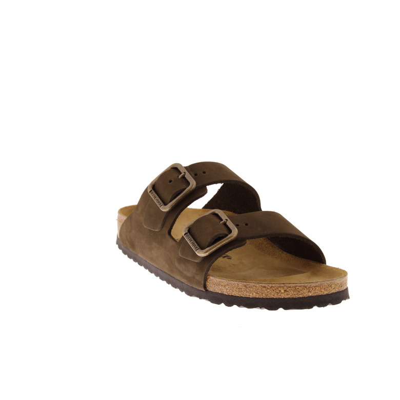 Birkenstock slippers bruin 2
