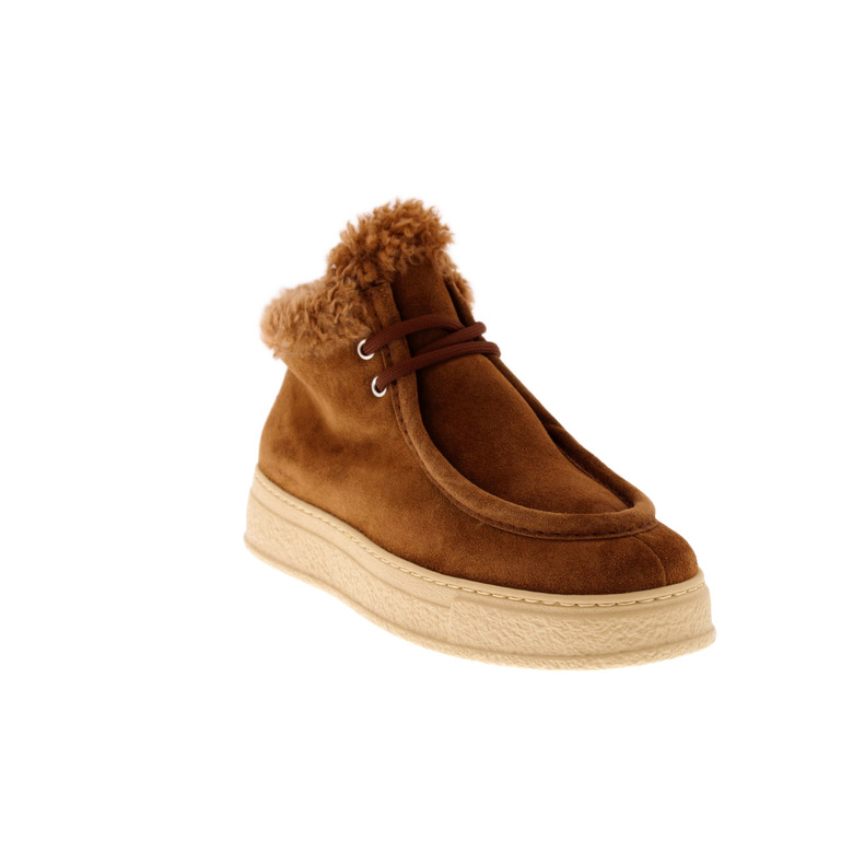 Agl lace shoes cognac 2
