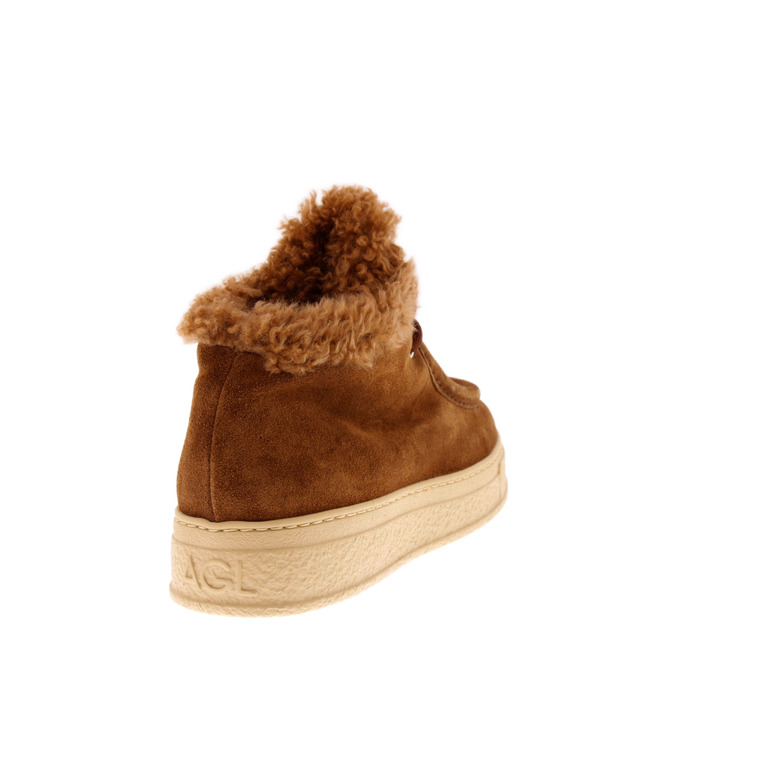 Agl lace shoes cognac 4