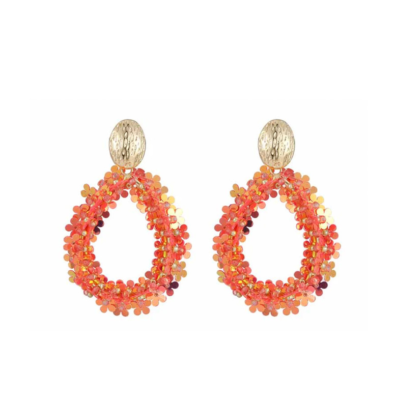 Candy Sweet oorbellen oranje 1