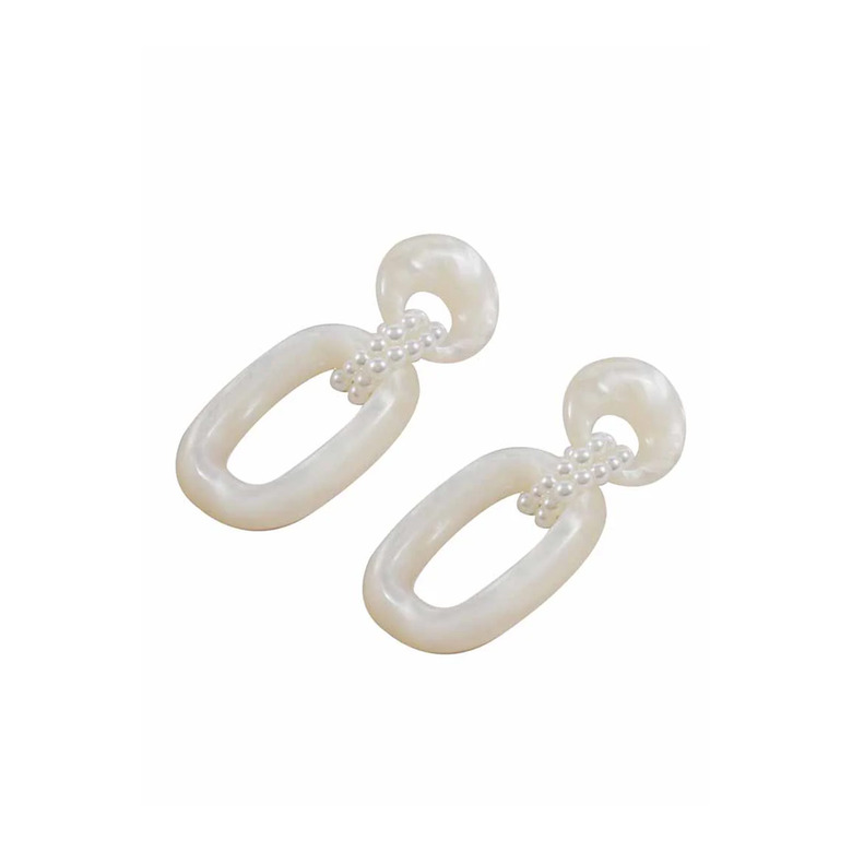 Candy Sweet oorbellen wit 2