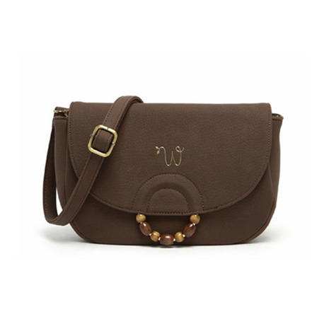 Woomen Vegan crossbody bruin