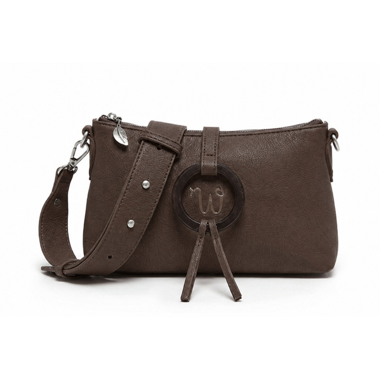Woomen Vegan crossbody brown 1