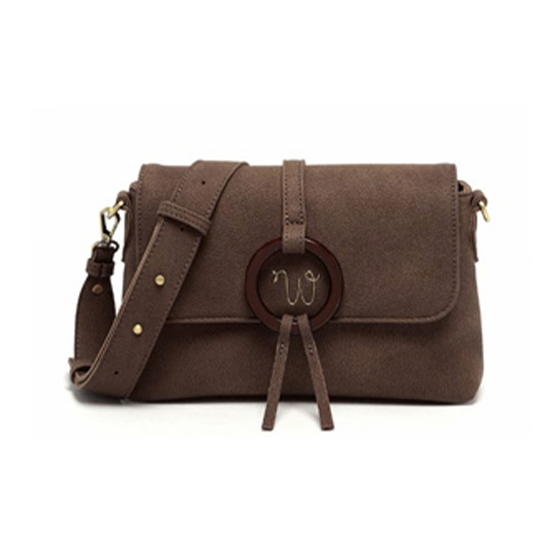Woomen Vegan sac bandoulière brun 1