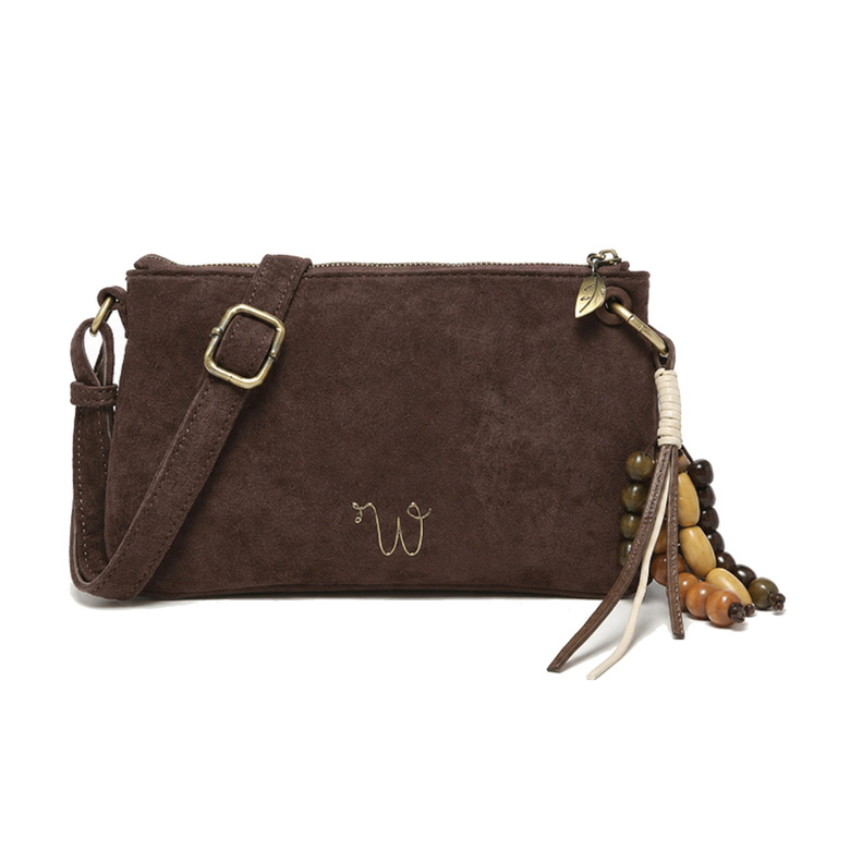 Woomen Vegan sac bandoulière brun 1