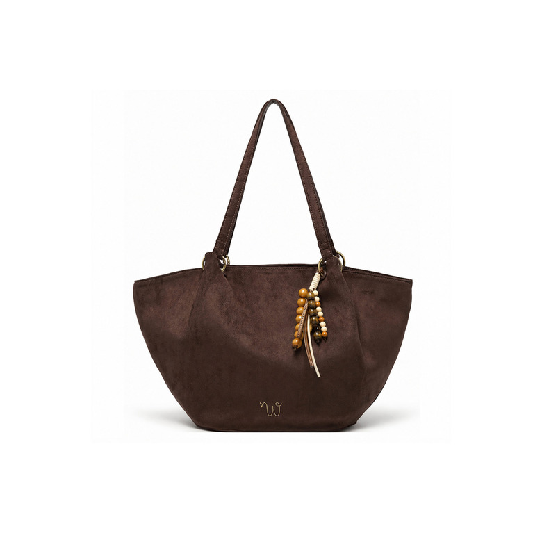 Woomen Vegan shopper brown 1