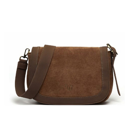 Woomen Vegan crossbody bruin