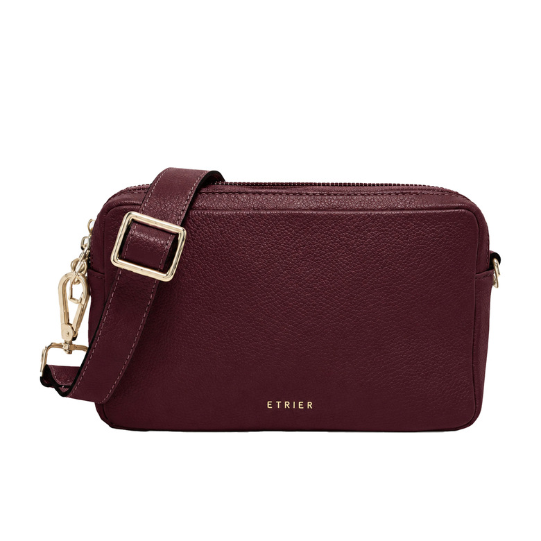 Etrier sac bandoulière bordeaux 1