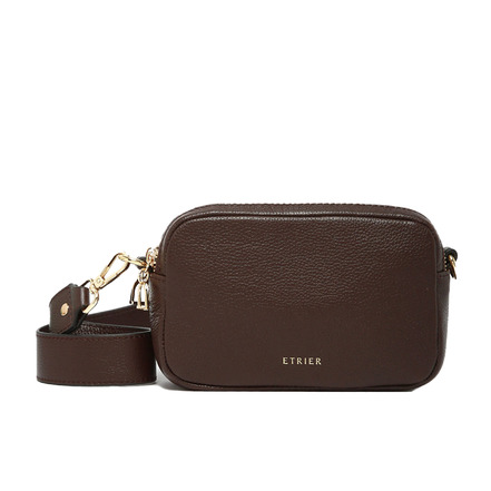 Etrier sac bandoulière brun