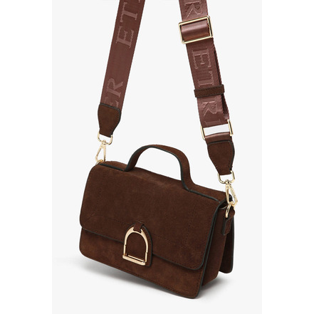 Etrier sac bandoulière brun
