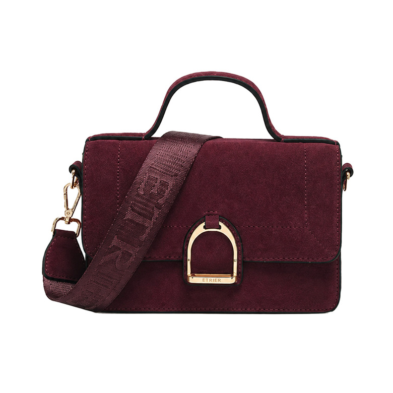 Etrier sac bandoulière bordeaux 1