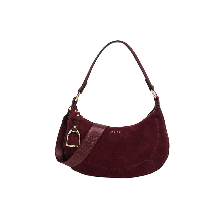 Etrier sac porté épaule bordeaux 1