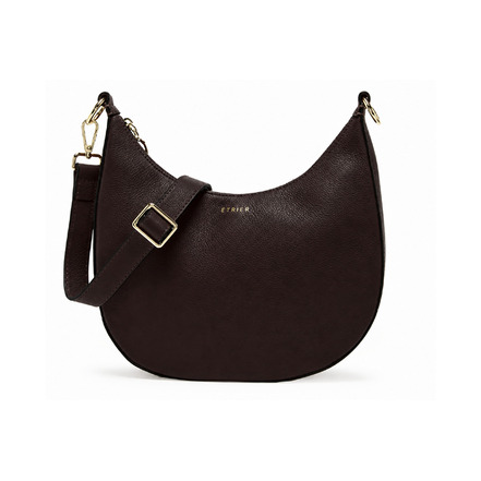 Etrier sac bandoulière brun