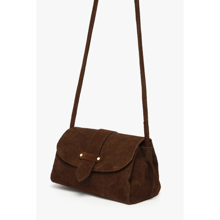 Etrier sac bandoulière brun